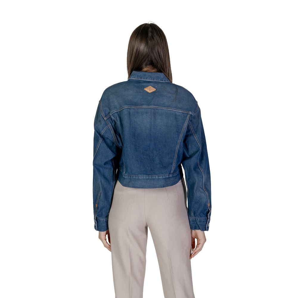 Replay Blaue Baumwolljacken &